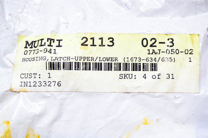 New OEM Arctic Cat 0773-941, 1673-634, 1673-635 Tigershark Upper/Lower Latch Housing Kit NOS