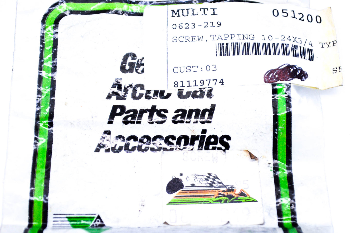 New OEM Arctic Cat 0623-219 Tapping Screw 10-24x3/4 Qty 2 NOS