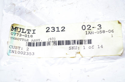 New OEM Arctic Cat 0773-018 Tigershark Throttle Assembly NOS