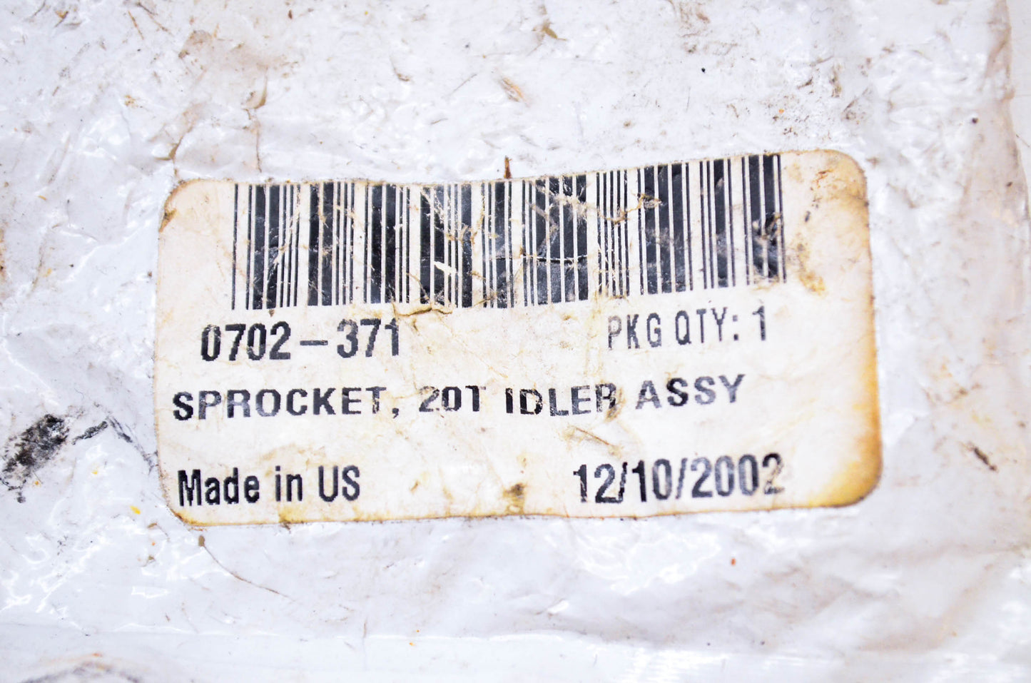 New OEM Arctic Cat 0702-371 Idler 20T Sprocket Assembly NOS