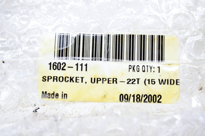 OEM Arctic Cat 1602-111 Upper Sprocket 22T-15 Wide