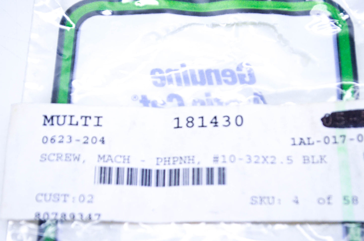 New OEM Arctic Cat 0623-204 Philips Panhead Machine Screw #10-32x2.5 NOS