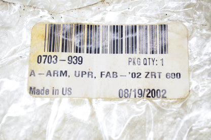 New OEM Arctic Cat 0703-939 Upper A-Arm Fabricated '02 ZRT 600 NOS