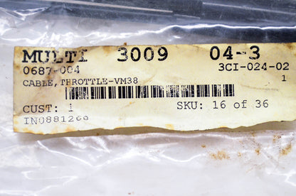 New OEM Arctic Cat 0687-004 Throttle Cable VM38 NOS