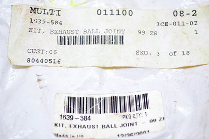 New OEM Arctic Cat 1639-584 Exhaust Ball Joint Kit NOS