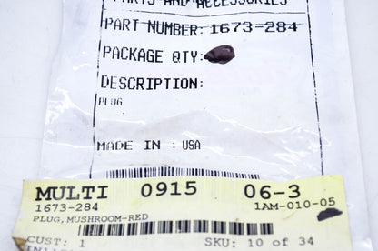 New OEM Arctic Cat 1673-284 Tigershark Mushroom Plug NOS