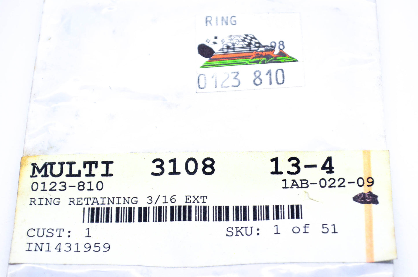 New OEM Arctic Cat 0123-810 Retaining Ring 3/16 Ext NOS