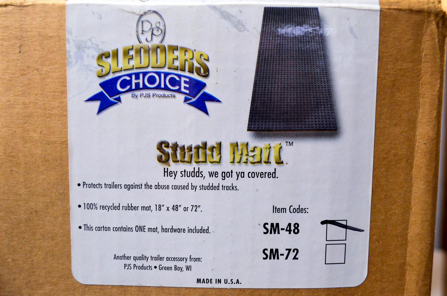 Sledder's Choice SM-48 Stud Matt SM-48" NOS