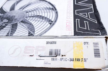 Spal 30100358 Fan VA14-AP7/C-34A 12V 7.5" NOS