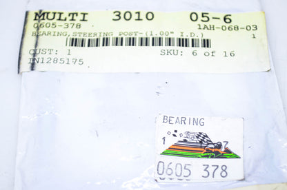 New OEM Arctic Cat 0605-378 Steering Post Bearing ID: 1.0" NOS