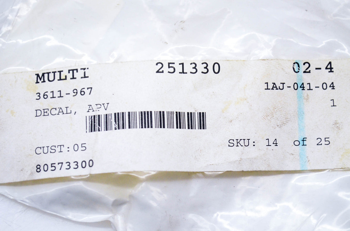 New OEM Arctic Cat 3611-967 Arctic Power Valve Decal NOS