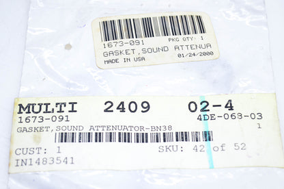 New OEM Arctic Cat 1673-091 Sound Attenuator Gasket BN38 NOS