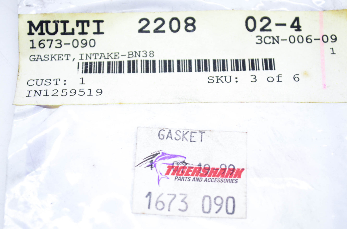 New OEM Arctic Cat 1673-090 Intake Gasket BN38 NOS
