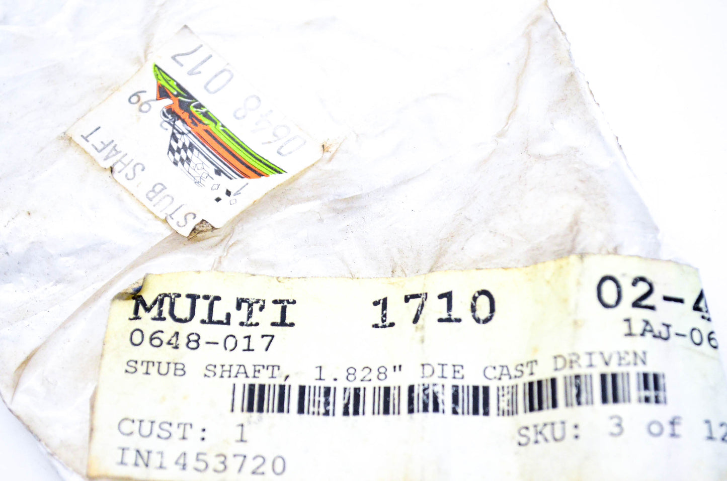 New OEM Arctic Cat 0648-017 Driven Stub Shaft 1.828" NOS