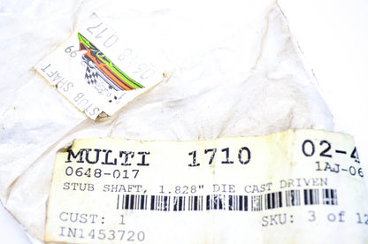 New OEM Arctic Cat 0648-017 Driven Stub Shaft 1.828" NOS