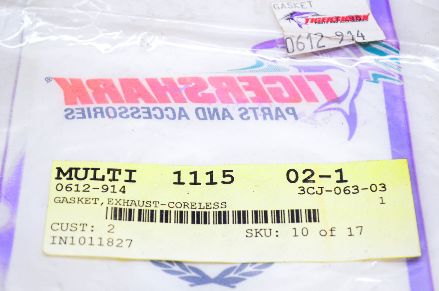 New OEM Arctic Cat 0612-914 Exhaust Coreless Gasket NOS