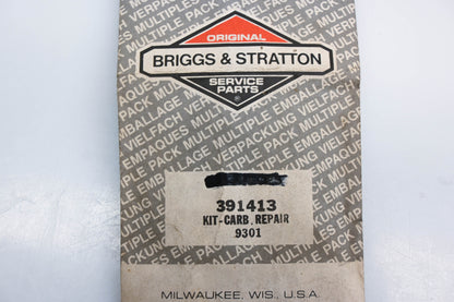 New OEM Briggs & Stratton 391413 Carburetor Repair Kit Qty 10 NOS