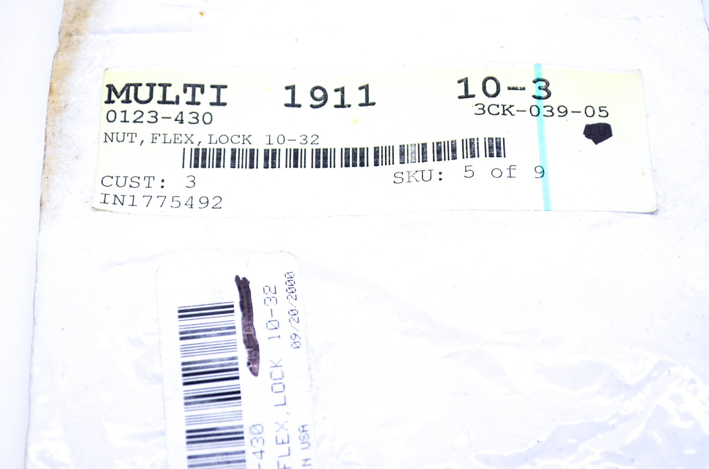 New OEM Arctic Cat 0123-430 Flex Lock Nut 10-32 NOS