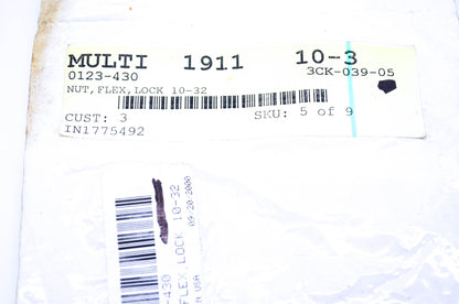 New OEM Arctic Cat 0123-430 Flex Lock Nut 10-32 NOS