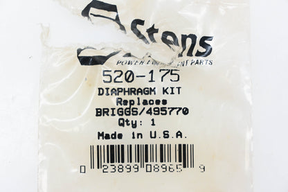 Stens 520-175, 495770 Diaphragm Kit NOS