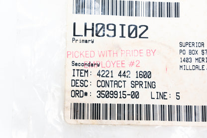 Aftermarket LH09I02, 42214421600 Contact Spring NOS