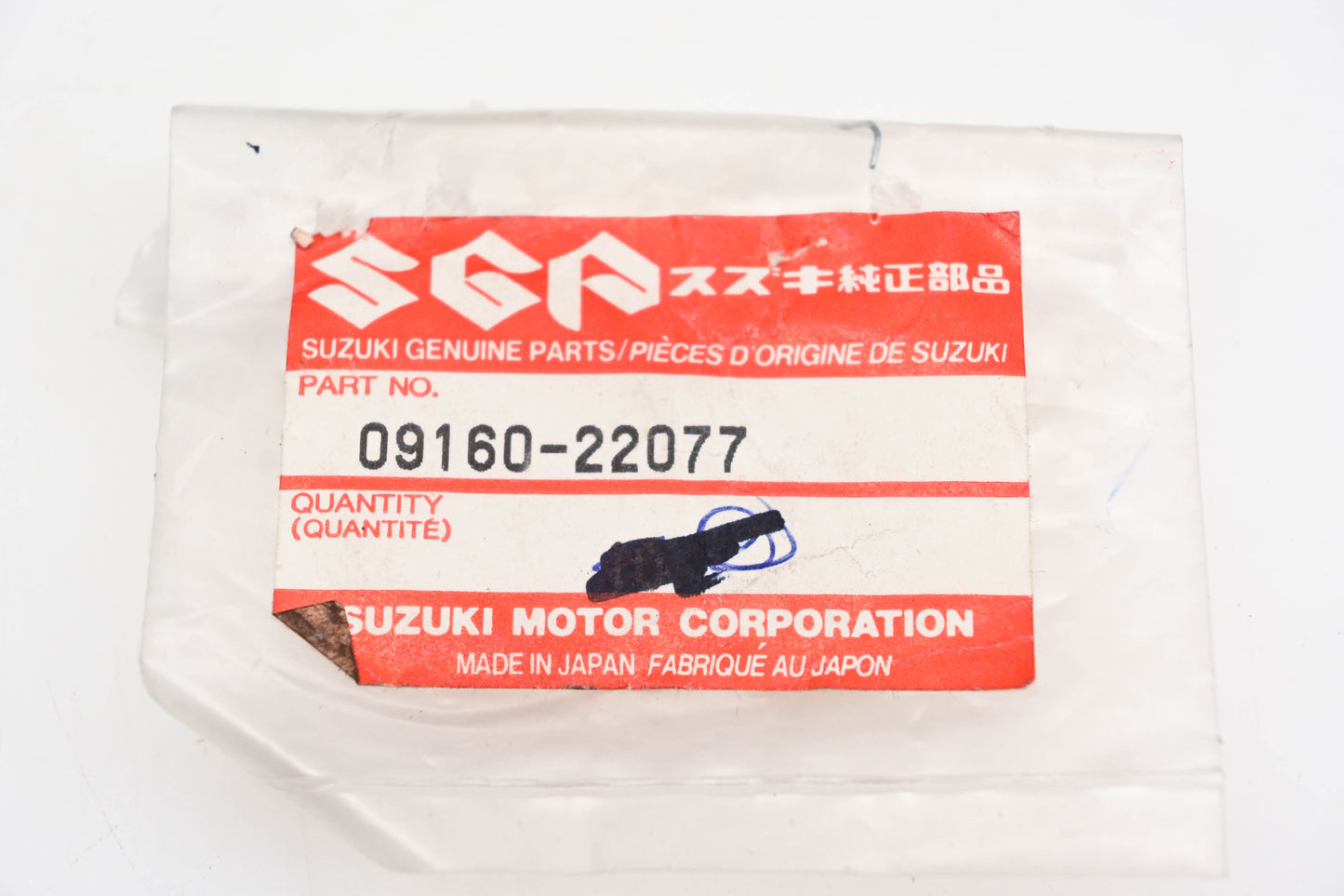 New OEM Suzuki 09160-22077 Thrust Washer NOS
