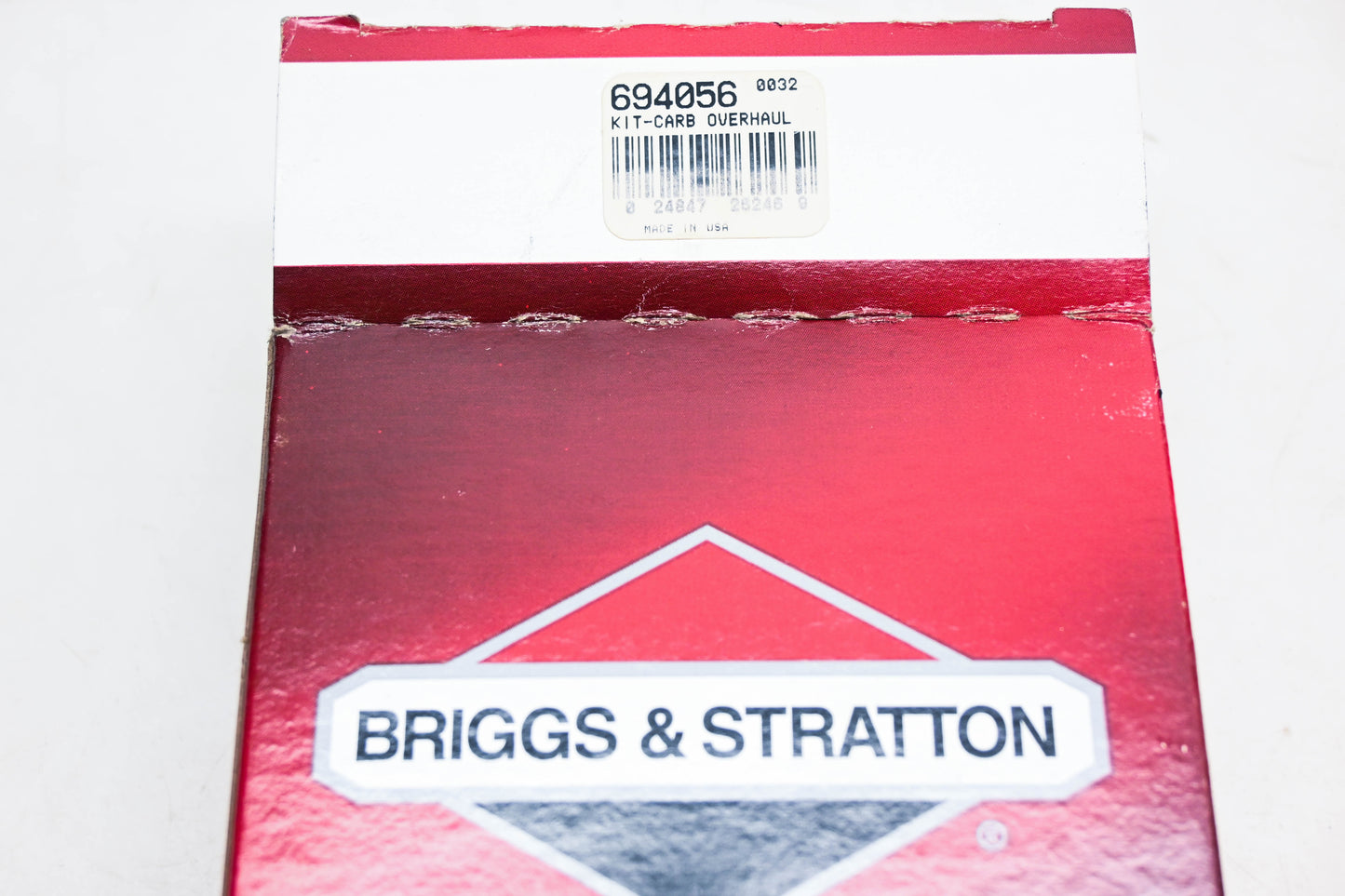New OEM Briggs & Stratton 694056 Carburetor Overhaul Kit NOS