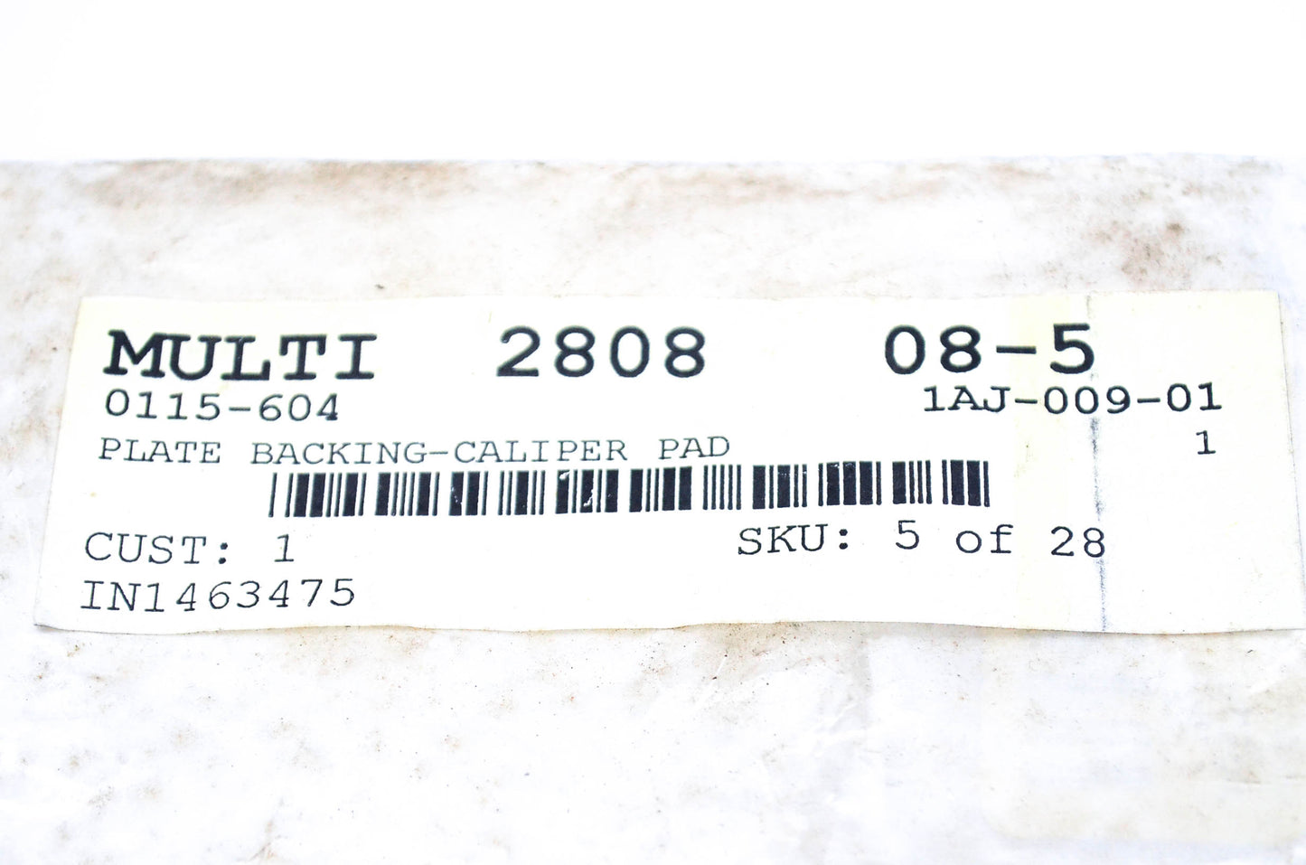 New OEM Arctic Cat 0115-604 Caliper Pad Backing Plate NOS