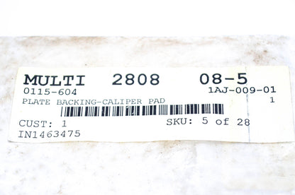New OEM Arctic Cat 0115-604 Caliper Pad Backing Plate NOS