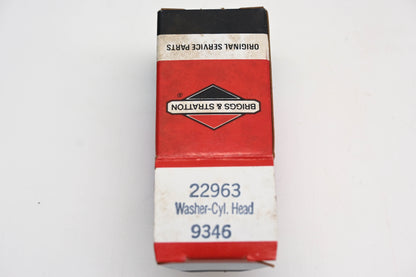 New OEM Briggs & Stratton 22963 Cylinder Head Washers Qty 2 NOS
