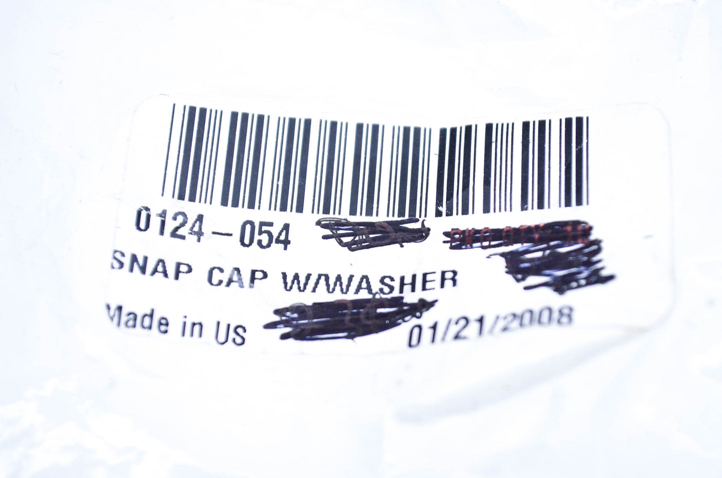 New OEM Arctic Cat 0124-054 Snap Cap w/ Washer NOS
