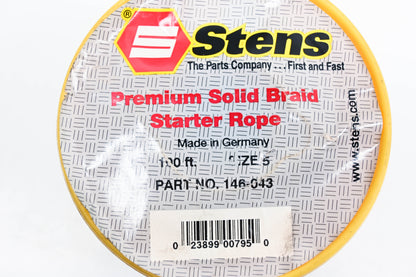 Stens 146-043 Solid Braid Starter Rope #5 60' NOS