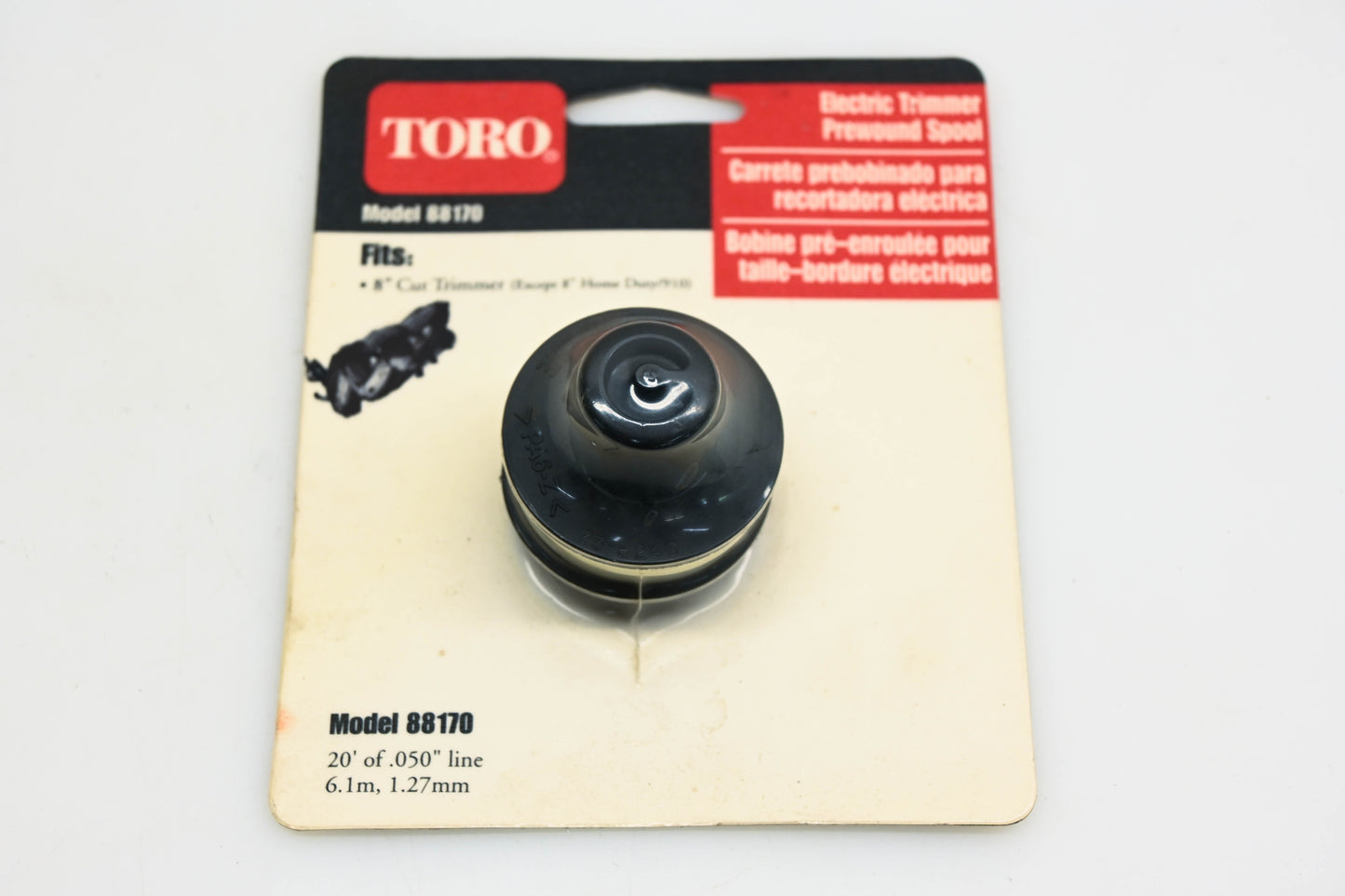 Toro 88170 Electric Trimmer Prewound Spool .50" 20' NOS