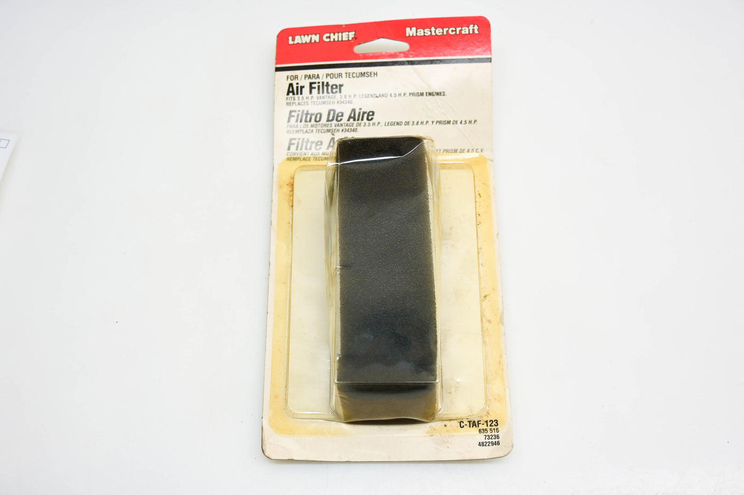 Lawn Chief C-TAF-123, 635 516 Mastercraft Air Filter NOS