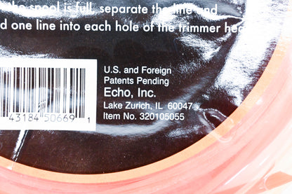 New OEM Echo 320105055 Dualfire+ Trimmer Line .105" 234' NOS