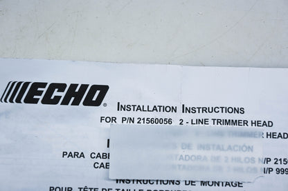 New OEM Echo 215-60056, 21560056 Rapid Loader Trimmer Head Kit NOS