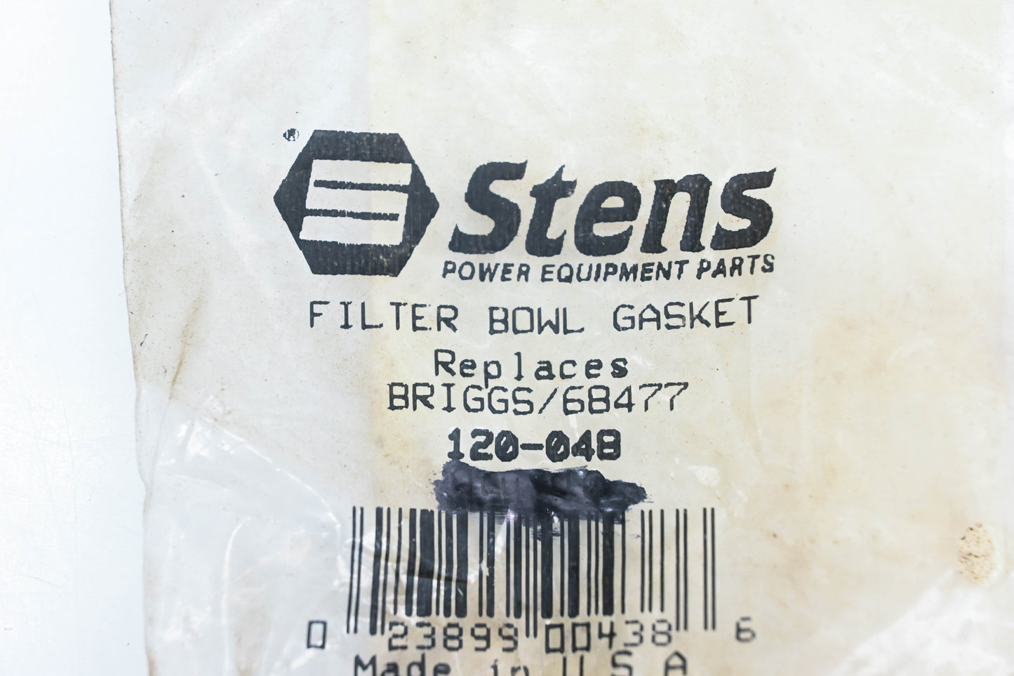 Stens 120-048, 68477 Filter Bowl Gasket NOS