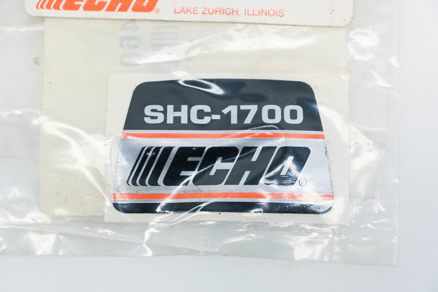 New OEM Echo 89011521460 Model SHC-1700 Label NOS