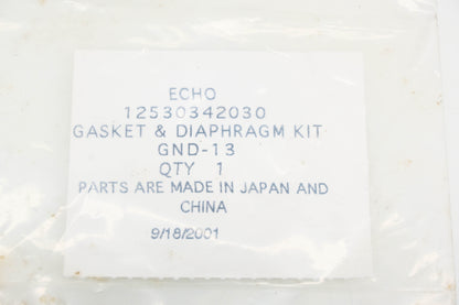 New OEM Echo 12530342030 Diaphragm Gasket Kit NOS