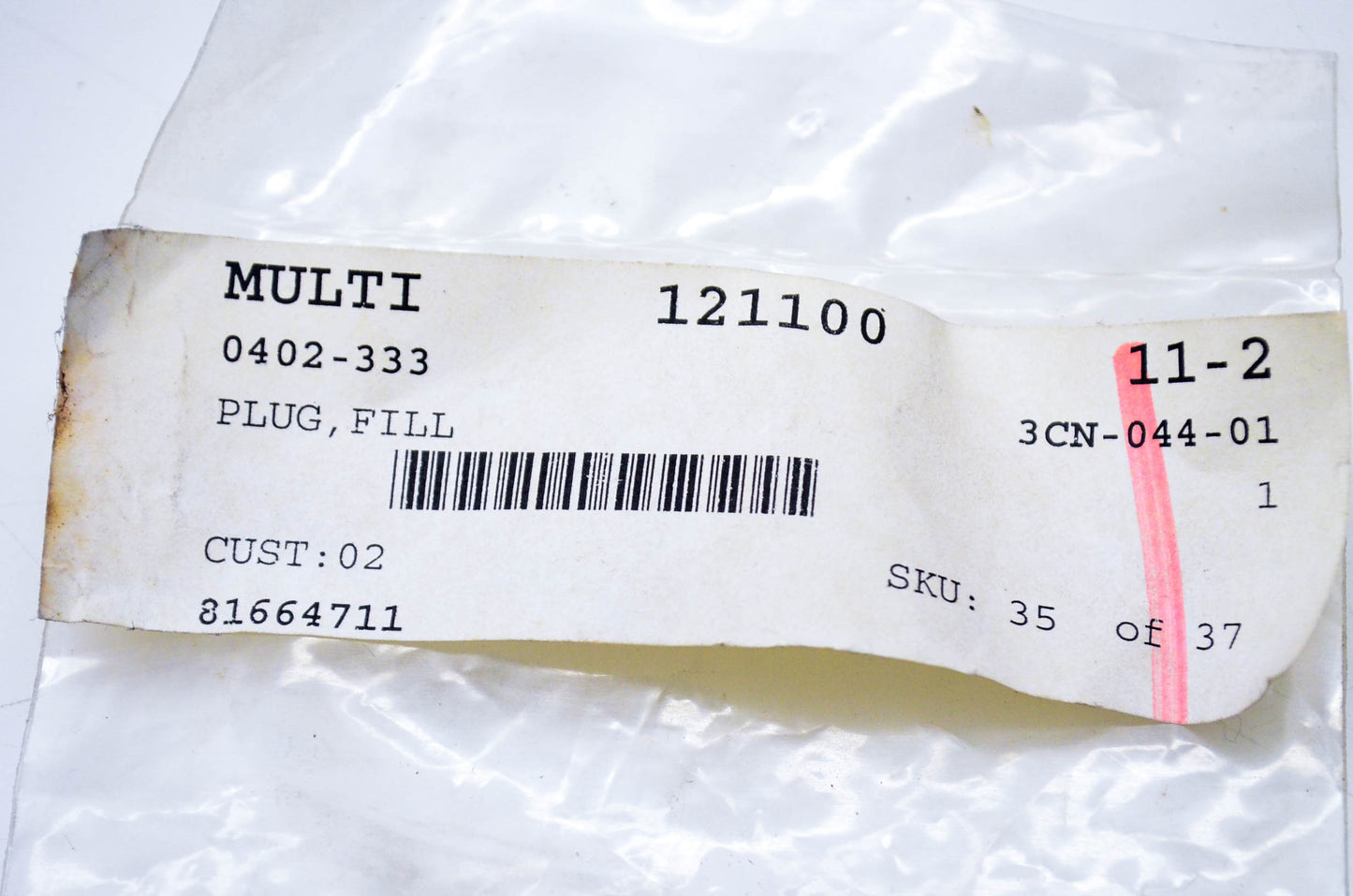 New OEM Arctic Cat 0402-333 Fill Plug NOS