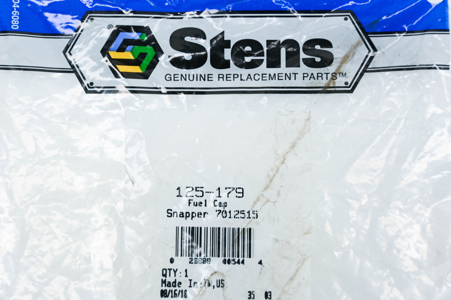 Stens 125-179, 7012515 Fuel Tank Cap NOS