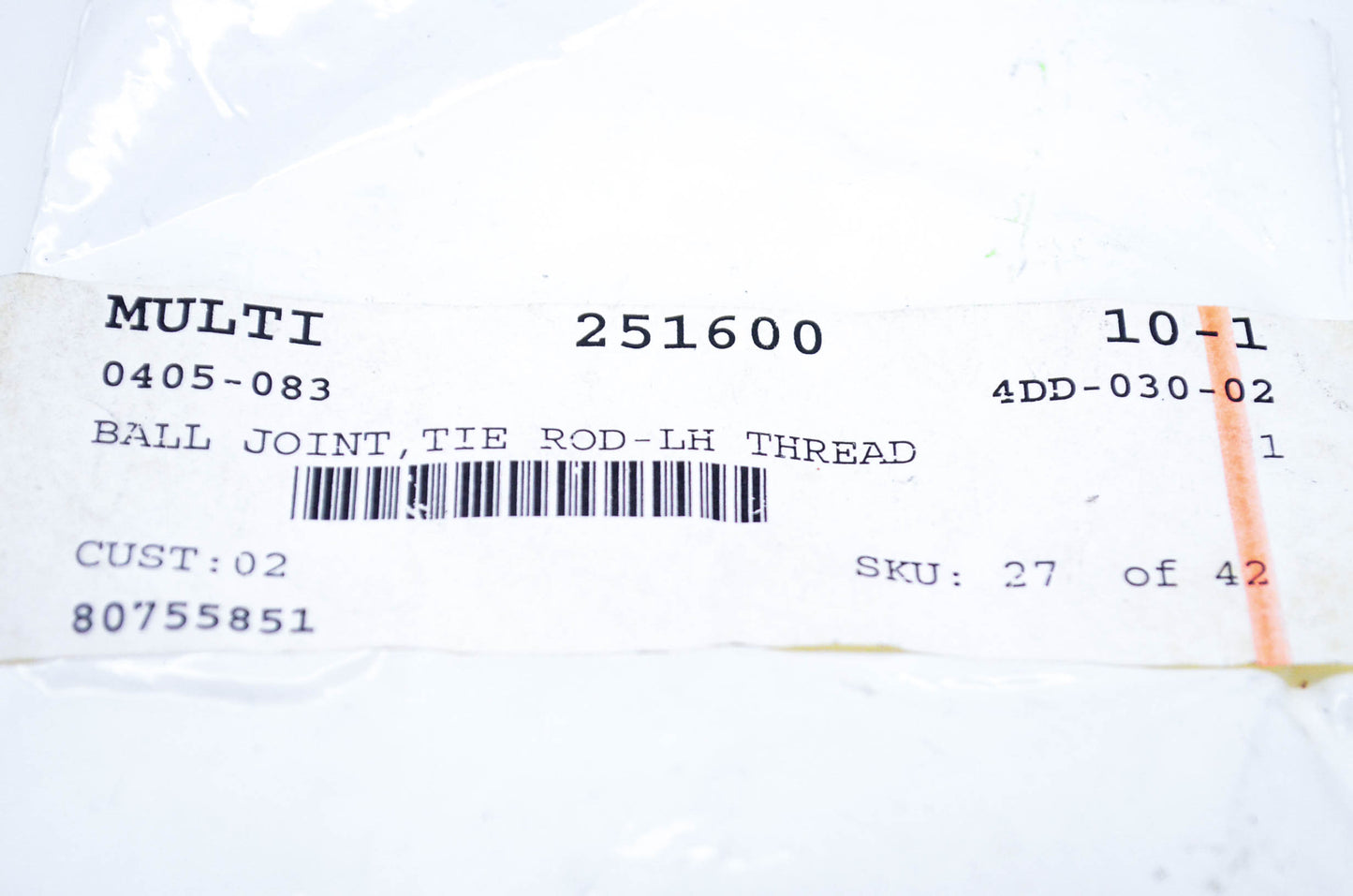 New OEM Arctic Cat 0405-083 Left Hand Tie Rod Ball Joint NOS