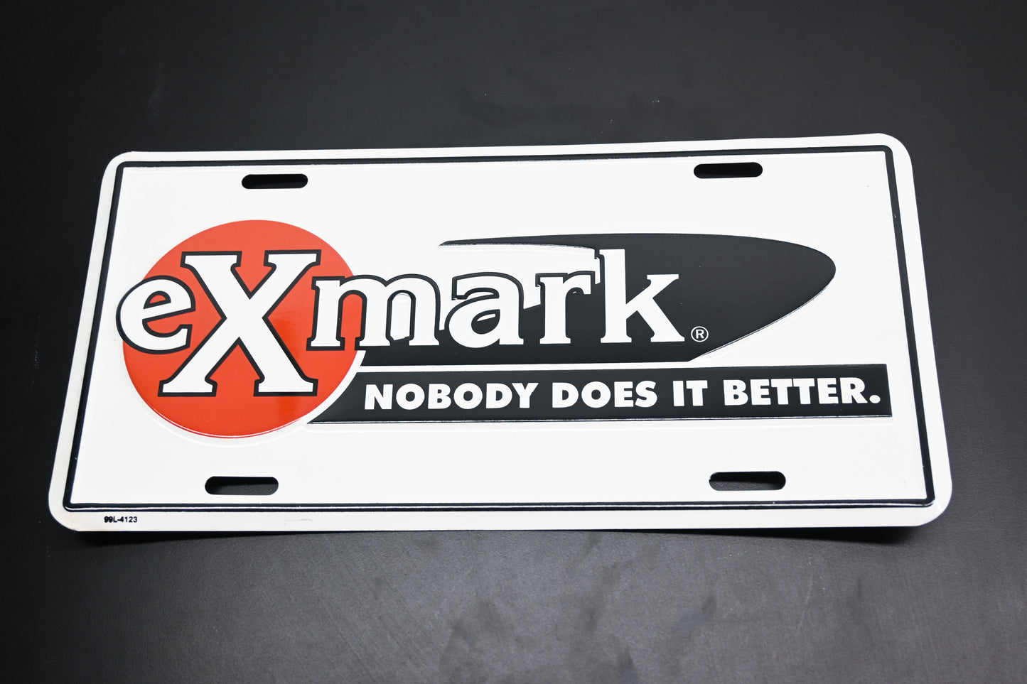 Exmark 99L-4123 License Plate NOS