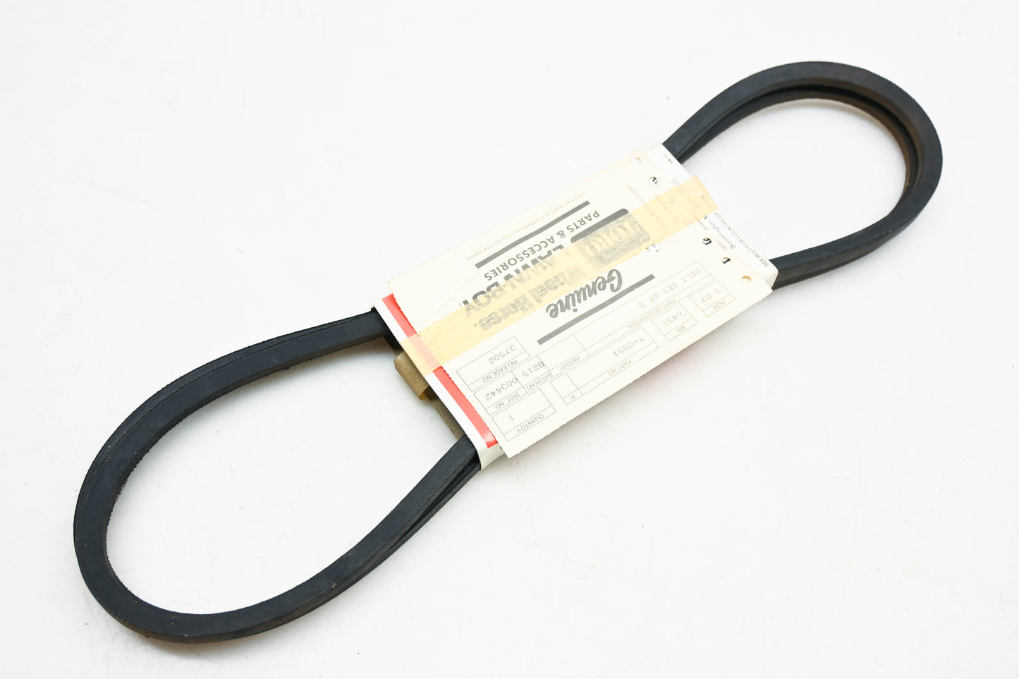 Toro 7-0551 Matched V-Belt Kit NOS