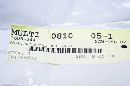 New OEM Arctic Cat 1603-244 PWD Metal Axle NOS