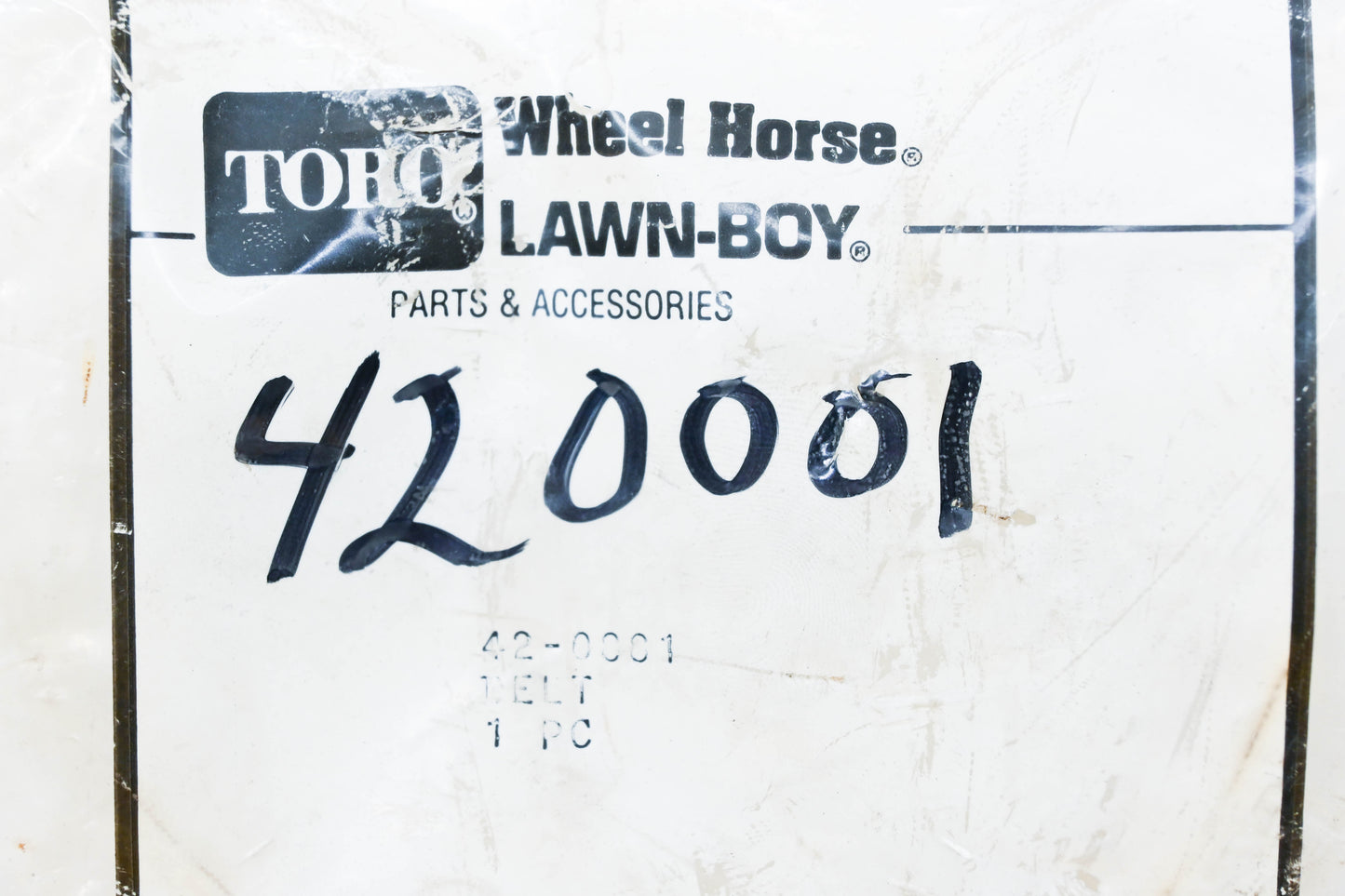Toro 42-0001 V-Belt NOS