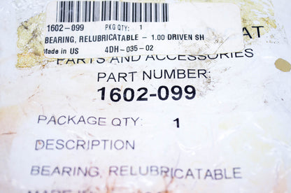 New OEM Arctic Cat 1602-099 Relubricatable Bearing 1.00 Driven NOS