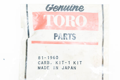 Toro 81-1960 Carburetor Repair NOS