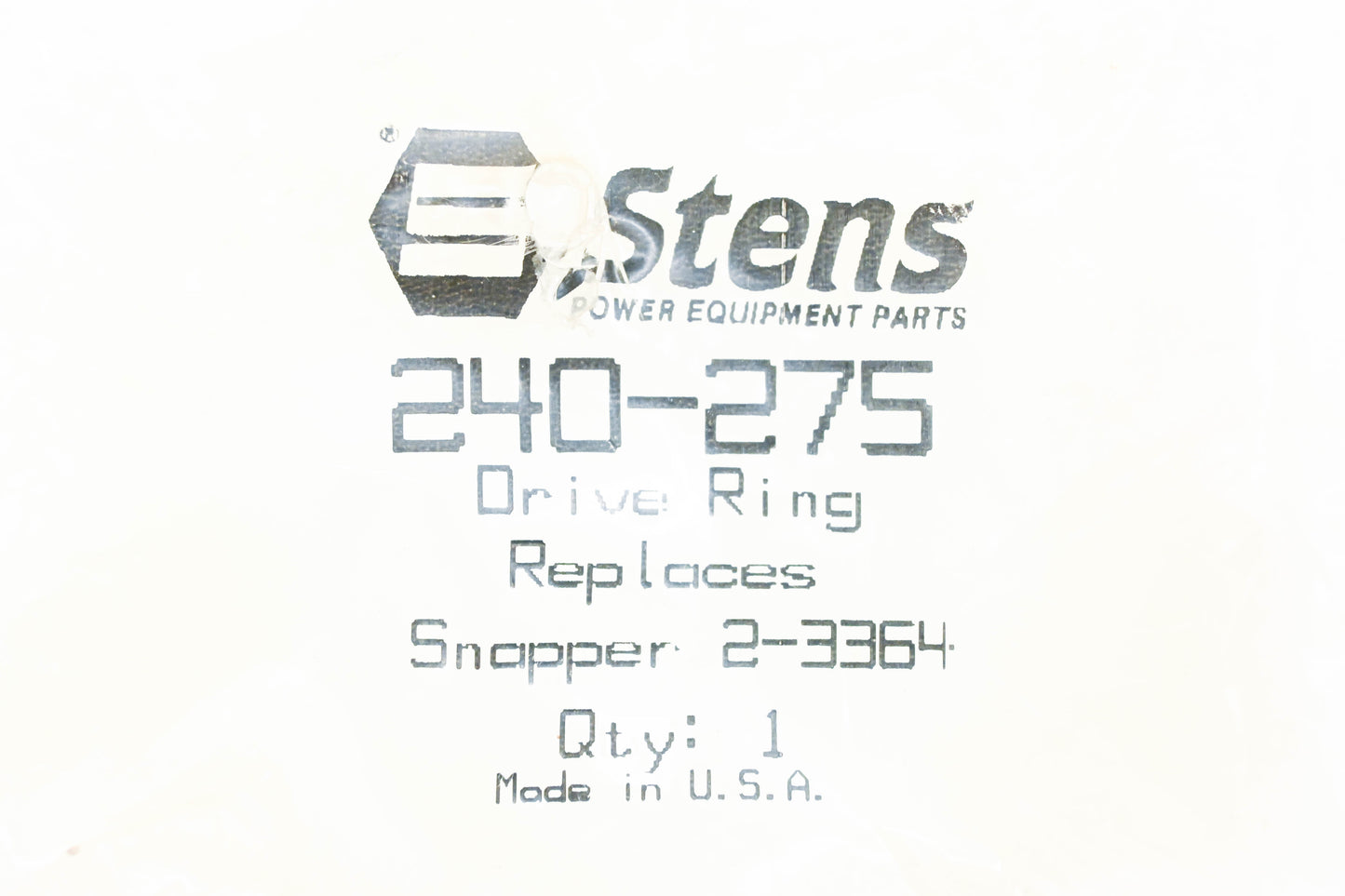 Stens 240-275, 2-3364 Drive Ring NOS