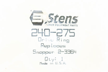 Stens 240-275, 2-3364 Drive Ring NOS
